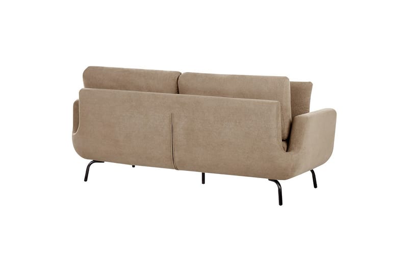 3-sitssoffa Vesala Brun, Svart - Brun, Svart - Möbler - Soffa - 3 sits soffa