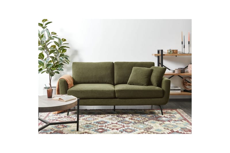 3-sitssoffa Vesala Grön, Svart - Grön, Svart - Möbler - Soffa - 3 sits soffa