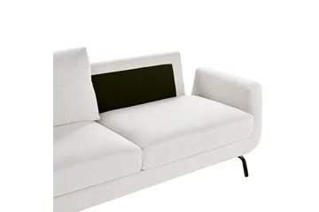 3-sitssoffa Vesala Vit, Svart - Vit - Möbler - Soffa - 3 sits soffa