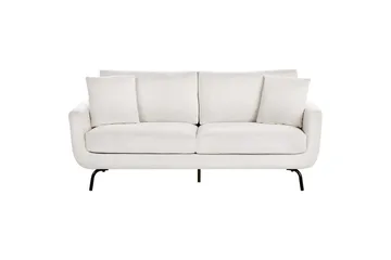 3-sitssoffa Vesala Vit, Svart - Vit - Möbler - Soffa - 3 sits soffa