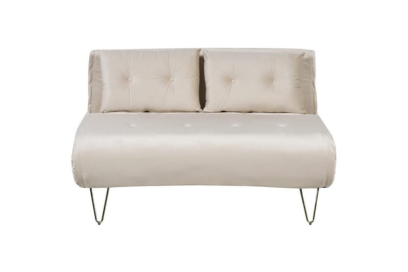3-sitssoffa Vestfold Beige, guld - Beige, guld - Möbler - Soffa - Bäddsoffa