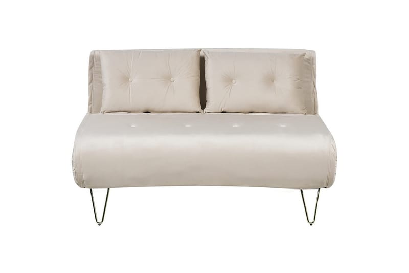 3-sitssoffa Vestfold Beige, guld - Beige, guld - Möbler - Soffa - Bäddsoffa