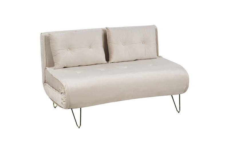 3-sitssoffa Vestfold Beige, guld - Beige, guld - Möbler - Soffa - Bäddsoffa