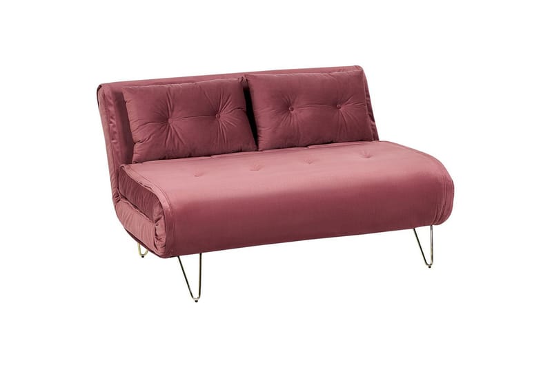 3-sitssoffa Vestfold Rosa, guld - Rosa, guld - Möbler - Soffa - Bäddsoffa