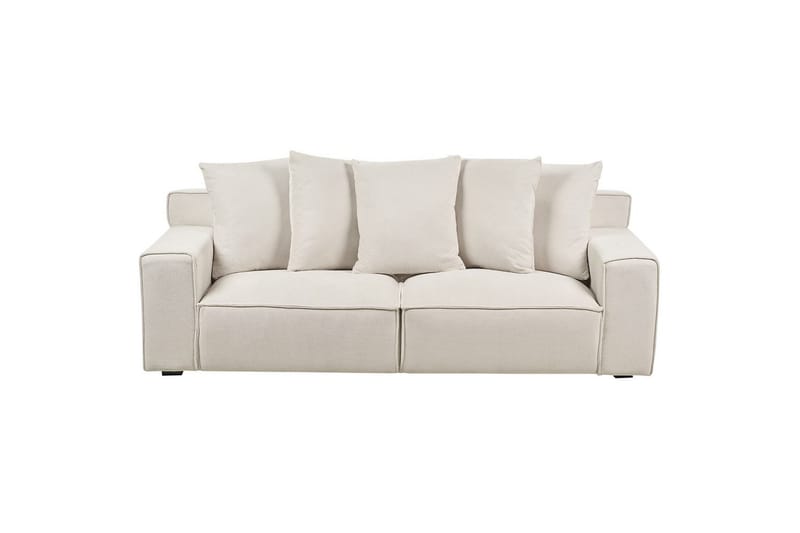 3-sitssoffa Viskan Vit, Chenille - Vit, Chenille - Möbler - Soffa - 3 sits soffa