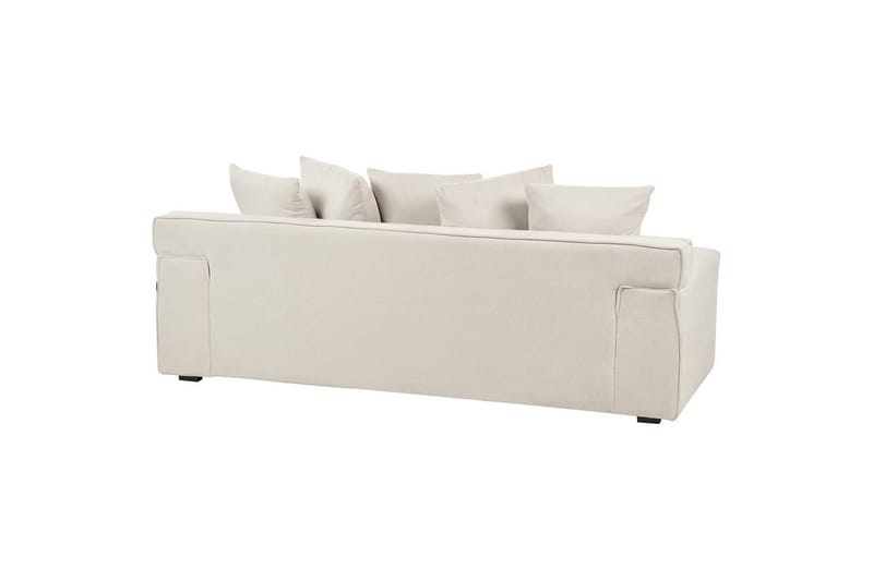 3-sitssoffa Viskan Vit, Chenille - Vit, Chenille - Möbler - Soffa - 3 sits soffa