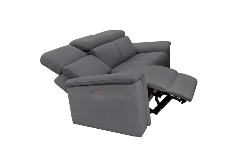 3-sitssoffa Pareli Grå, Sunday tyg, Manuell vilstol - Grå, Sunday tyg, Manuell vilstol - Möbler - Soffa - 3 sits soffa