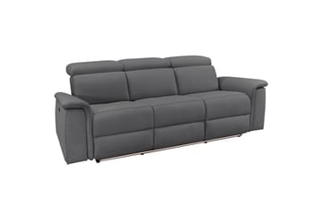 3-sitssoffa Pareli Grå, Sunday tyg, Manuell vilstol