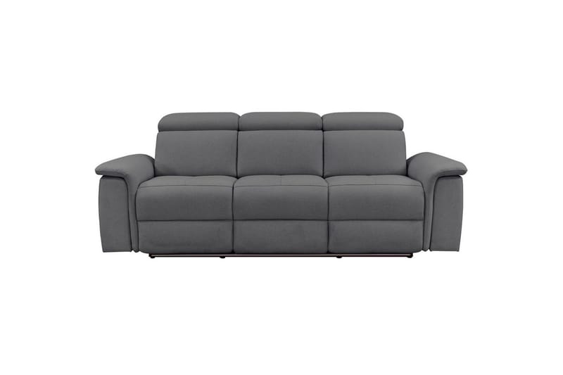 3-sitssoffa Pareli Grå, Sunday tyg, Manuell vilstol - Grå, Sunday tyg, Manuell vilstol - Möbler - Soffa - 3 sits soffa