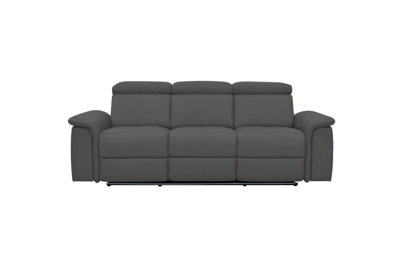 3-sitssoffa Pareli Grå, PU, Elektrisk vilstol - Grå, PU, Elektrisk vilstol - Möbler - Soffa - Biosoffa & reclinersoffa