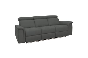 3-sitssoffa Pareli Grå, PU, Elektrisk vilstol