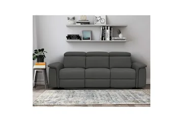 3-sitssoffa Pareli Svart, PU, Elektrisk vilstol - Svart, PU, Elektrisk vilstol - Möbler - Soffa - 3 sits soffa