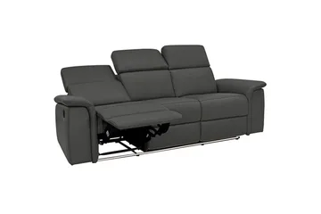 3-sitssoffa Pareli Svart, PU, Elektrisk vilstol - Svart, PU, Elektrisk vilstol - Möbler - Soffa - 3 sits soffa