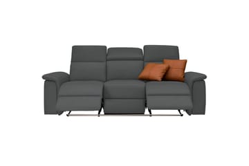 3-sitssoffa Pareli Grå, PU, Elektrisk vilstol - Grå, PU, Elektrisk vilstol - Möbler - Soffa - 3 sits soffa