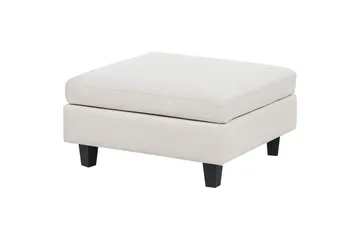 4-sits Hörnsoffa med fotpall Unstad Beige/svart - Beige/svart - Möbler - Soffa - Modulsoffor - Komplett modulsoffa