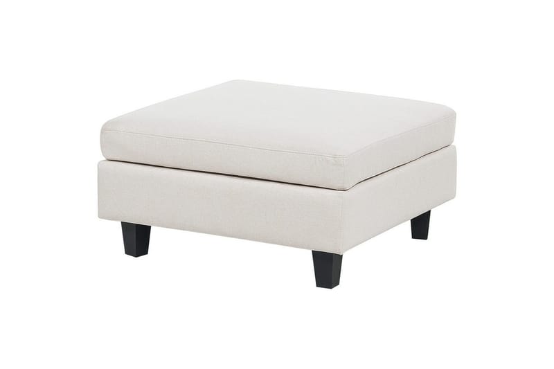 4-sits Hörnsoffa med fotpall Unstad Beige/svart - Beige/svart - Möbler - Soffa - Hörnsoffa