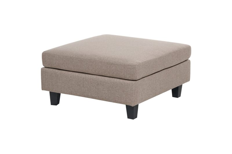 4-sits Hörnsoffa med fotpall Unstad Brun/Svart - Brun/Svart - Möbler - Soffa - Hörnsoffa