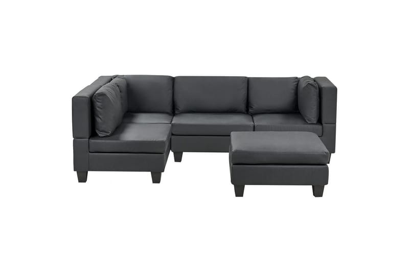 4-sits Hörnsoffa med fotpall Unstad Konstläder, undefined