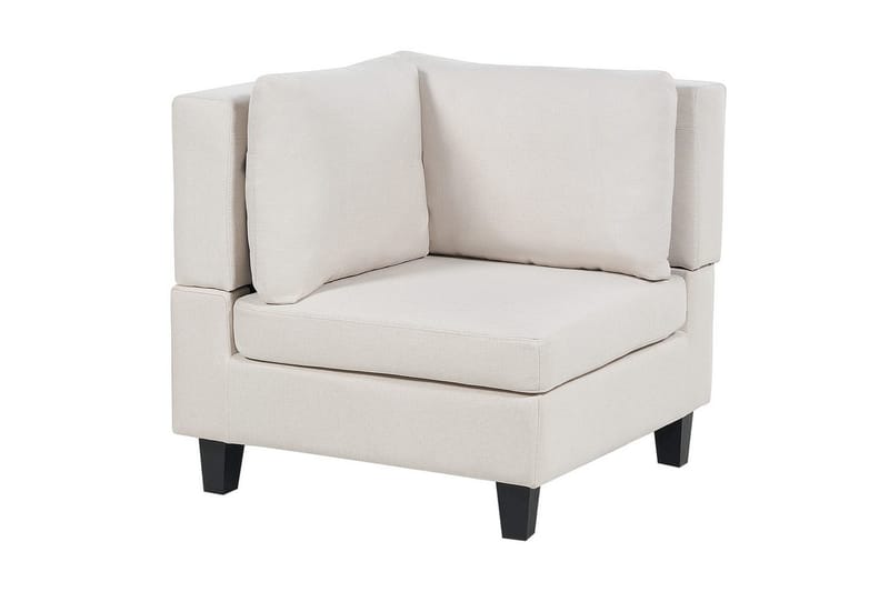 4-sits Hörnsoffa Unstad Beige/svart, Högervänd, Polyester - Beige/svart, Högervänd, Polyester - Möbler - Soffa - Hörnsoffa