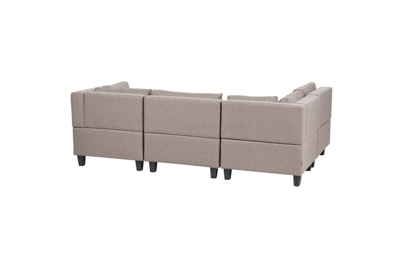 4-sits Hörnsoffa Unstad Brun/Svart, Högervänd, Polyester - Brun/Svart, Högervänd, Polyester - Möbler - Soffa - Hörnsoffa