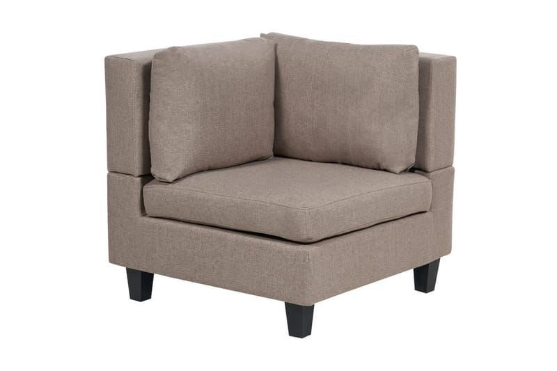 4-sits Hörnsoffa Unstad Brun/Svart, Högervänd, Polyester - Brun/Svart, Högervänd, Polyester - Möbler - Soffa - Hörnsoffa