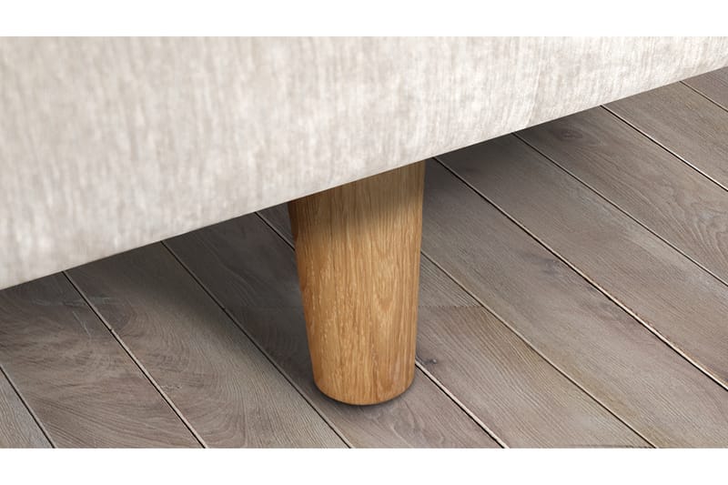 Boel 4-sits Sammetssoffa - Beige/Ek - Möbler - Soffa - 4 sits soffa