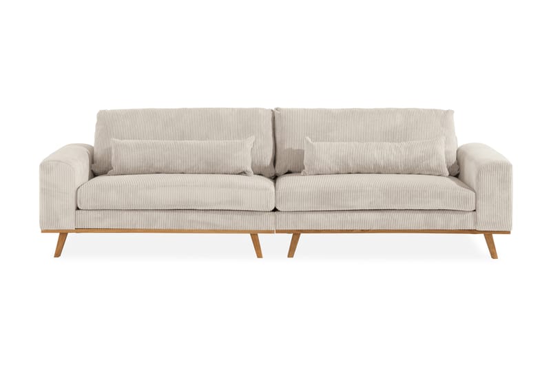 Copenhagen 4-sits Manchestersoffa - Beige - 4 sits soffa