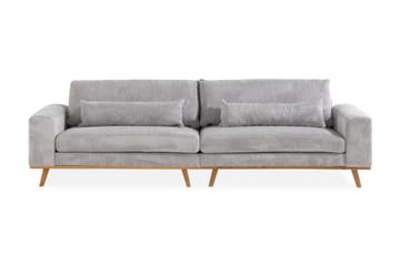 Copenhagen 4-sits Manchestersoffa - Ljusgrå - Möbler - Soffa - 4 sits soffa