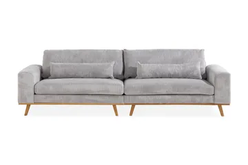 Copenhagen 4-sits Manchestersoffa - Ljusgrå - Möbler - Soffa - 4 sits soffa