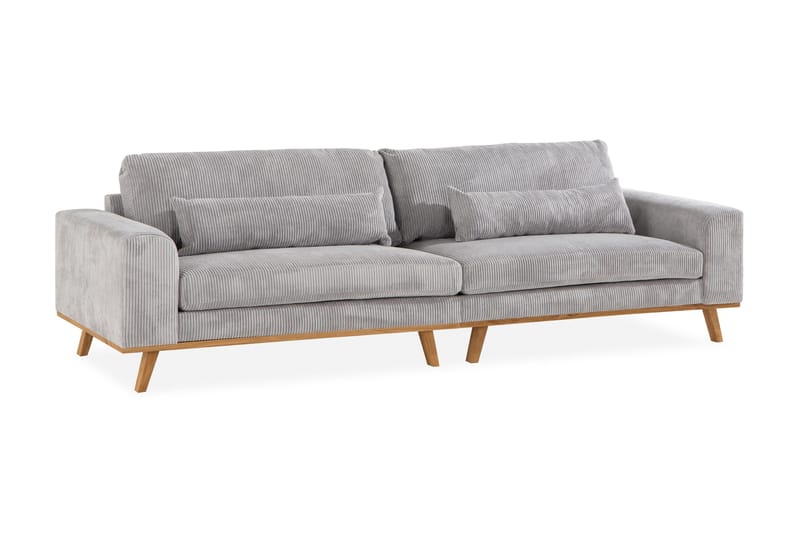 Copenhagen 4-sits Manchestersoffa - Ljusgrå - Möbler - Soffa - 4 sits soffa