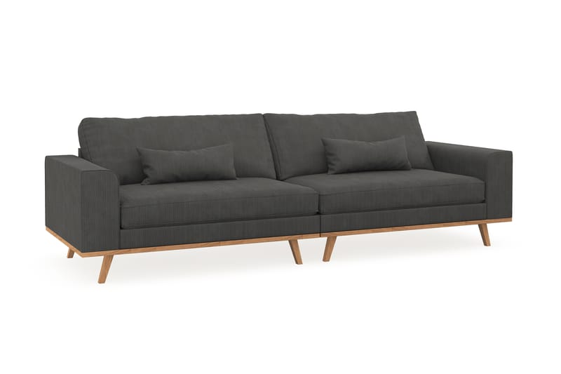 Copenhagen 4-sits Manchestersoffa - Mörkgrå - Möbler - Soffa - 4 sits soffa