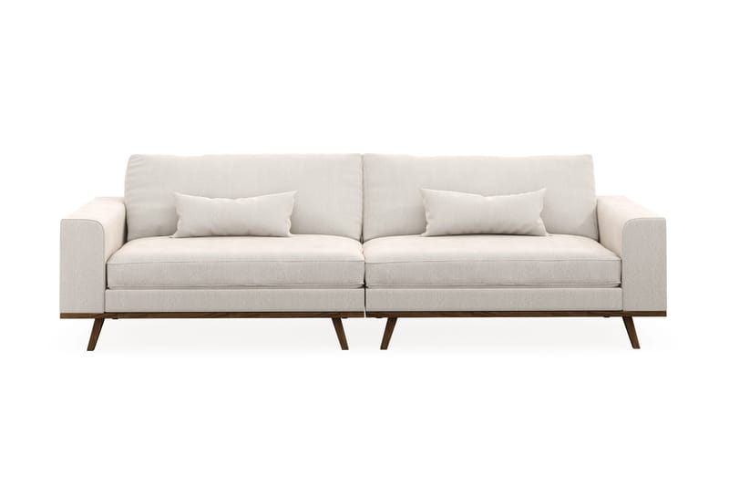 Copenhagen 4-sits Sammetssoffa - Krämvit - Möbler - Soffa - 4 sits soffa