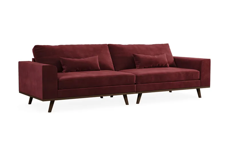 Copenhagen 4-sits Sammetssoffa - Lila - Möbler - Soffa - 4 sits soffa