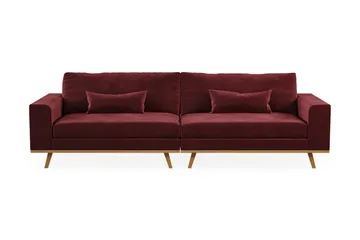 Copenhagen 4-sits Sammetssoffa