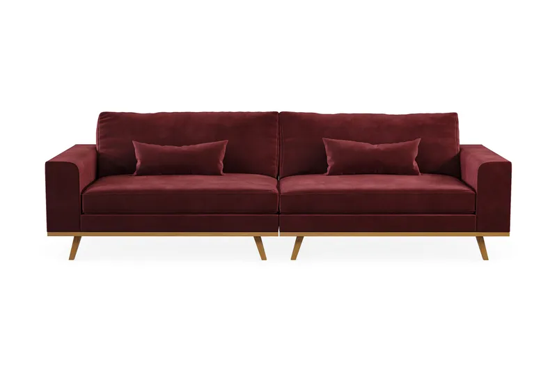 Copenhagen 4-sits Sammetssoffa - Lila - Möbler - Soffa - 4 sits soffa