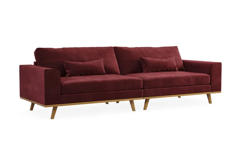 Copenhagen 4-sits Sammetssoffa - Lila - Möbler - Soffa - 4 sits soffa