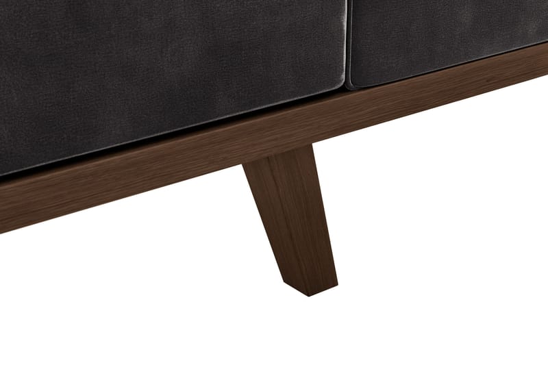 Copenhagen 4-sits Sammetssoffa - Mörkgrå - Möbler - Soffa - 4 sits soffa