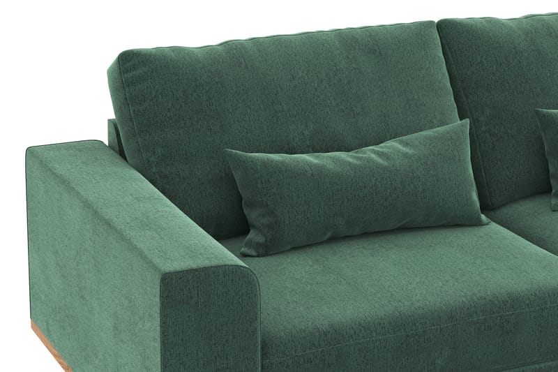 Copenhagen 4-sits Sammetssoffa - Mörkgrön - Möbler - Soffa - 4 sits soffa
