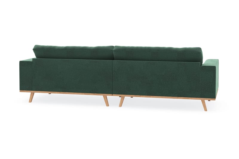 Copenhagen 4-sits Sammetssoffa - Mörkgrön - Möbler - Soffa - 4 sits soffa