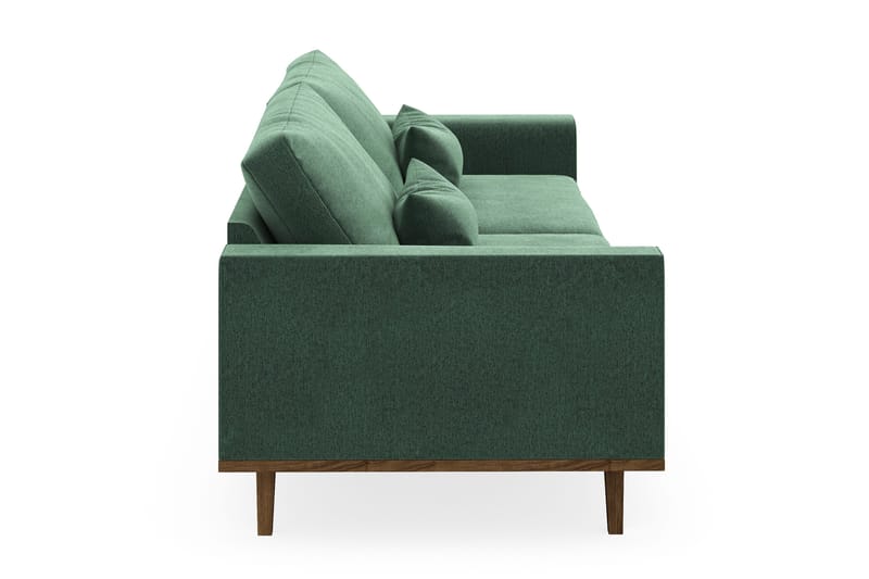 Copenhagen 4-sits Sammetssoffa - Mörkgrön - Möbler - Soffa - 4 sits soffa