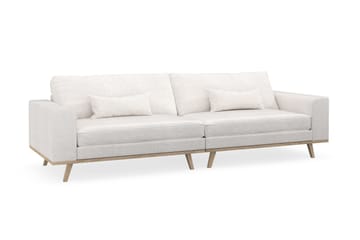 Copenhagen 4-sits Soffa i Bouclé - Vit - Möbler - Soffa - 4 sits soffa