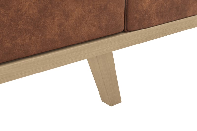 Copenhagen 4-sits Soffa i Konstläder - Brun - Möbler - Soffa - 4 sits soffa