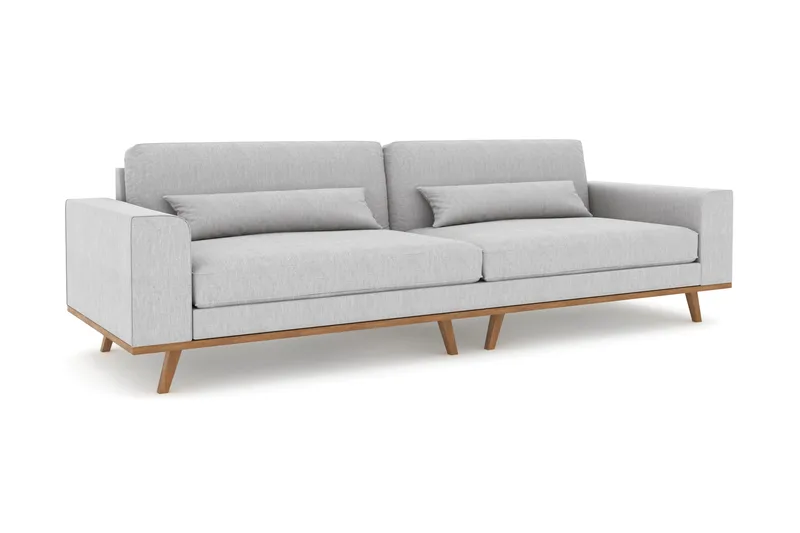 Copenhagen 4-sits Tygsoffa - Ljusgrå - Möbler - Soffa - 4 sits soffa