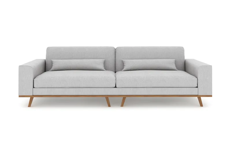 Copenhagen 4-sits Tygsoffa - Ljusgrå - Möbler - Soffa - 4 sits soffa