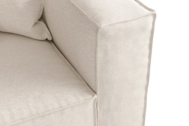 Cubo 4-sits Djup Modulsoffa i Tyg - Beige - Möbler - Soffa - 4 sits soffa