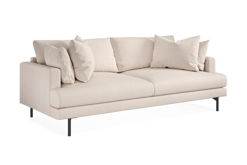 Menard 3-sits Djup Tygsoffa 225 cm bred - Beige - Möbler - Soffa - 3 sits soffa