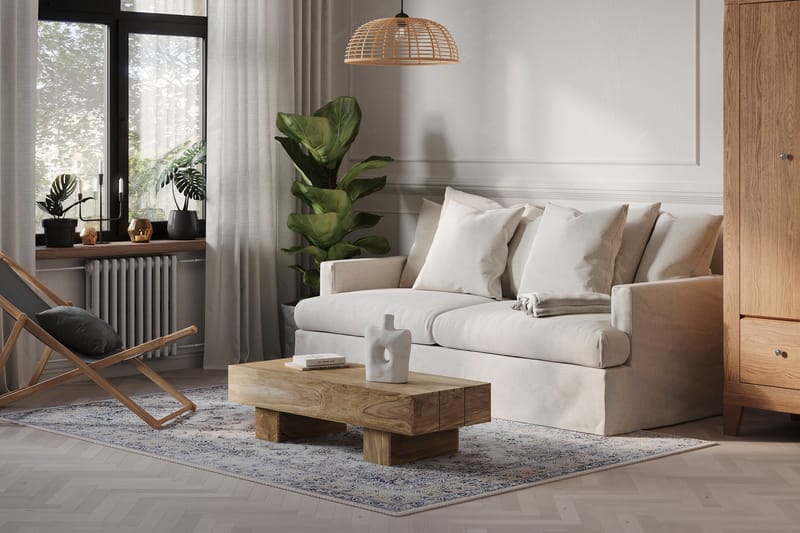 Menard 3-sits Tygsoffa - Beige - Möbler - Soffa - 3 sits soffa