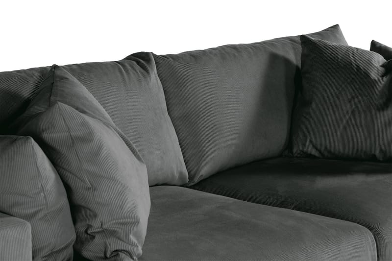 Menard 4-sits Djup Manchestersoffa - Grå - Möbler - Soffa - 4 sits soffa