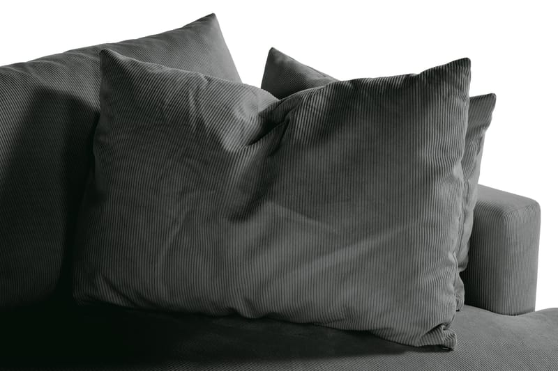 Menard 4-sits Djup Manchestersoffa - Grå - Möbler - Soffa - 4 sits soffa