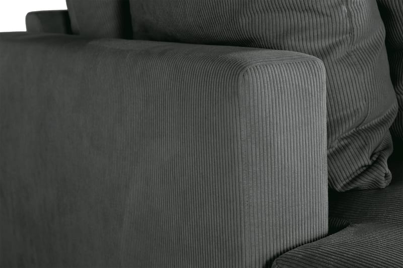 Menard 4-sits Djup Manchestersoffa - Grå - Möbler - Soffa - 4 sits soffa